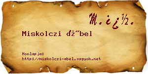 Miskolczi Ábel névjegykártya